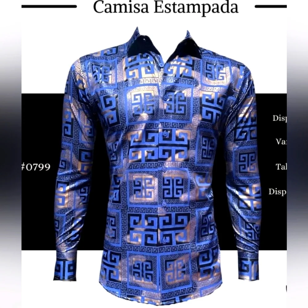 Fashion Men's Long Sleeve Shirt - Picture 1 of 2
